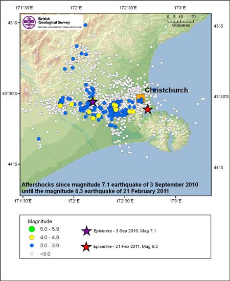 Christchurch New Zealand Earthquake Magnitude 6 3 21 Feb 2011